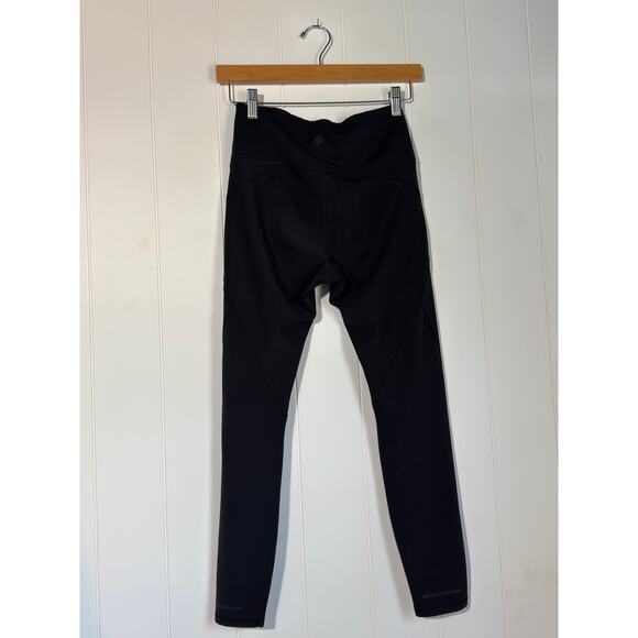 Athleta Black Performance Leggings w/ Drawstring & Side Seams Size Small - Picture 8 of 12